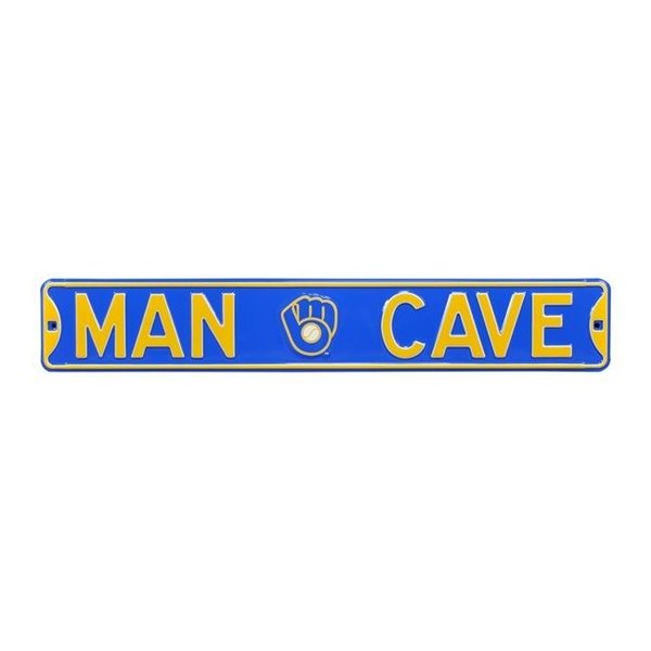 Authentic Street Signs Authentic Street Signs 30193 Milwaukee Brewers Man Cave Street Sign 30193